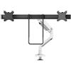 Neomounts DS75S-950WH2 - supporto da tavolo completamente mobile per due schermi 17-27 - bianco