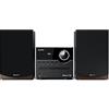 SHARP XL-B512 (BR) - Sistema audio stereo (45 Watt, radio con sintonizzatore FM, Bluetooth), colore: marrone