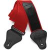 TIGER STP2-RD Tracolla per chitarra in nylon per chitarre acustiche, classiche, elettriche e bassi - Rosso