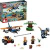 LEGO Jurassic World Velociraptor: Salvataggio in Biplano, Set con Aereo e Dinosauri Giocattolo per Bambini di 4+ Anni, 75942