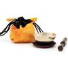 Klangschalen-Center Set di campane tibetane in miniatura in sacchetto giallo -5085-