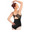 Mulnall Leotards Body da donna senza Maniche Nero Cotone Balletto Danza Abbigliamento da Ginnastica Costumi Dancewear(23905-06-S)