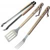 BARBECOOK SET ATTREZZI CON MANICO IN LEGNO
