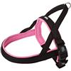 Nobby 80551-15 Mesh Preno - Pettorina per cani, Tipo norvegese, Rosa/Nero, Taglia S-M (L: 38-50 cm + 36 cm; B: 20/25 mm)