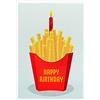 Perleberg Biglietto di auguri di compleanno BingBling Pommes 11,6 x 16,6 cm