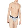 Emporio Armani Men's Shiny Big Logo Brief Slip, Chiaro Grigio Melange, M Uomo