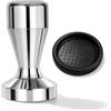 OlBuWa Pressino per caffè espresso da 49 mm, con tappetino in silicone per la casa e il bar