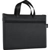 EQLEF Borsa porta Documenti A4, Ufficio Leggero Sacchetto Cerniera 2 Tasche Impermeabile Oxford Sacchetto Stoccaggio Documenti Meeting Office File Bag Scuola Stationary File Organizer (nero)