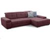 Cavadore - Mistrel corner, molle d'onda, colore: bordeaux, 273 x 77 x 173