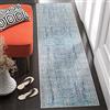 SAFAVIEH Tappeto Angosciato per Soggiorno, Sala da pranzo, Camera da letto - Mystique Collection, A Pelo Corto, Azzurro e Multi, 69 X 244 cm