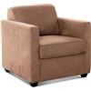 CAVADORE Poltrona Camerus con nucleo a molla, poltrona imbottita dal design alla moda, 78 x 80 x 83 cm, in microfibra: macciato