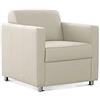 Cavadore Corianne - Poltrona con nucleo a molle, design in pelle, 78 x 80 x 83 cm, vera pelle, colore bianco