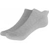 Grödo Calze sneaker in cotone bio con soletta - col. grigio chiaro melange