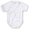Ellepi - Body bianco fresco cotone mezza manica con apertura laterale 0 Mesi