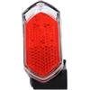 Fischer Fanale Posteriore a LED per Bicicletta Dynamo per parafango e Montante, con riflettore Integrato, Protezione dagli Spruzzi d'Acqua Secondo IP44, omologato StVZO