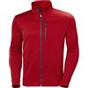 Helly Hansen Uomo Crew Fleece Jacket, Rosso, S