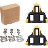 FOTGROY Tacchetti per bici compatibili con pedali Shimano SPD-SL SH11 System nero e giallo (galleggiante a 6 gradi)