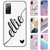 ZhuoFan Custodia Personalizzata per Samsung Galaxy S21 FE (5G) 6,4 con Disegni Marmo, Nome Personalizzato Cover con Testo custom, Aesthetic Trasparente Silicone Antiurto Personalizzabili Case