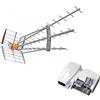 Televes - Kit antenna DAT HD Boss 790 LR 4 G LTE 19DB speciale per ricezioni difficili TNT UHF + ALIM S