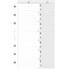 Exacompta 18216-Blocco con rilegatura spillata di indirizzo e numero di telefono per organiser Exatime 17, 47 pezzi, colore: bianco