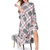 BIANCHERIAWEB Plaid in Pile Coperta con Maniche da Divano Inverno Caldo Modello Bristol 3