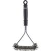 RÖSLE Spazzola per la pulizia della griglia di cottura, pregiata spazzola per griglie di cottura in acciaio inox, cromo e smalto, setole in acciaio lunghezza, 30 cm