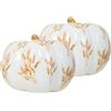 HEITMANN DECO Zucca bianca con motivo (grande)