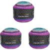 Wollbiene Cupcake Glitter Simli, 3 gomitoli di lana da 150 g, 450 g, per lavorare a maglia e all'uncinetto, lana turca, colori sfumati (3030 rosa, turchese, lilla)