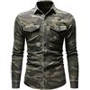 NF Camicia di Jeans Mimetica Verde Militare Manica Lunga da Uomo Camicie da Escursionismo All'aperto Top Accessori per La Caccia Abbigliamento Gilet da Tiro Tattico Abbigliamento da Campeggio