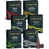 Fumino Incenso Coni Multipack Gusto Tropicale 6 Scatole 90 Coni Incensi Naturali Masala Agarbatti Fragranza Profumata Incenso Meditazione e Relax, Decorazione Casa e Ambienti - Narghile Melassa