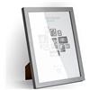M MERCEO Cornice per foto e foto, 18x24 cm, colore grigio, minimalista, moderna, ideale come espositore da tavolo e da parete, formato verticale o orizzontale