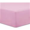 VISION Lenzuolo con angoli matrimoniale, 2 persone, 150 x 200cm con altezza da 30cm, Rosa, 100% Cotone
