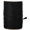 G2PLUS 100M Corda in Nylon Intrecciato in Raso,non Elastico,1.5MM Rocchetto di Filo Intrecciato,Cordoncino in Nylon per Braccialetti Intrecciati,Collane,Portachiavi Macramè, Cordini（Nero）