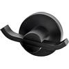 Croydex Metra Flexi-Fix - Gancio doppio per accappatoio, colore: Nero opaco