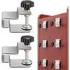 momgyaamz 2 Pezzi Morsetto a C in Acciaio Inox, Campo di Serraggio 41 mm, C-Clamp Morsetti ad Angolo Retto per la lavorazione del legno, Migliorare la Casa, Cassetti, Armadietti, Fissaggio, Saldatura, Fai Da Te