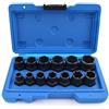 Gunpla Set di Bussole di Estrazione da 13 Pezzi, Bulloni Danneggiati Remover Kit a Impatto con Dimensioni in Pollici e Metriche per la Rimozione di Dadi, Bulloni e Viti Rotti