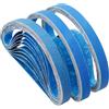 FEIHU Nastri abrasivi in zirconio corindone, 20 x 520 mm,ciascuno 5 x grana 60/80/100/120/240/320 per per rimozione di metallo, legno, ruggine （30 PZ ）FEIHU