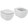 IDEAL STANDARD Sanitari sospesi Ideal Standard Tesi vaso senza brida, bidet e coprivaso slim rallentato