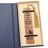 OXYEFEI Segnalibro in legno con gatto, classico Bookmark con nappe vintage, confezione regalo, set di pennarelli per libri per insegnanti, ostetrica, fidanzata, uomini
