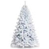 Nataland Albero di Natale Artificiale Bianco Modello Vinson Altezza 240 Cm, Abete Super Folto con Effetto Realistico e Rami con Aghi Anticaduta