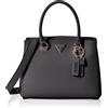 GUESS Noelle Girlfriend Satchel, Borsa Donna, Black, Unica