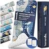 Homerella® Tappetino antiscivolo vasca da bagno bambini 100 x 40 cm | Tappeto antiscivolo doccia bambini | Extra confortevole e antibatterico (Navy)