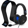 Stealth C6-100 Blue Gaming Over-Ear Headset with Stand and Flexible Microphone for PC, Mobile & Tablet, Xbox One, PS4, Nintendo Switch, Comfortable and Durable, 3.5mm Audio Jack, 1.5m Cable