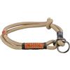 TRIXIE Collare per cani BE Nordic S-M Sabbia/Nero - Comodo collare per cani di piccola e media taglia con limitatore di trazione - Robusto ed elegante - 17264