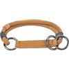 TRIXIE Collare per cani BE NORDIC in pelle M marrone - comodo collare per cani di taglia media con limitatore di trazione - robusto ed elegante - 17131