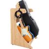 GATOR FRAMEWORKS - Supporto per chitarra elettrica Serie Elite con rack combinato per custodie da 3 a 4 spazi, finitura opaca in acero naturale (GFW-ELITEGTR3RK-MPL).