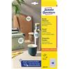 AVERY Zweckform 6222-10 - Etichette rotonde (880 adesivi, diametro 20 mm su fogli A4, adesivi rotondi da stampare, etichette autoadesive permanenti per barattoli di marmellata) su 10 fogli, bianche
