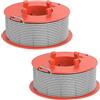 MUFUSHAN Bobina e linea per decespugliatore, 2 pezzi, F016800175, filo di ricambio compatibile con Bosch ART 23 26 30 Combitrim EASYTRIM