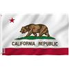 ANLEY Fly Breeze 3x5 piedi bandiera dello stato della California - Resistente ai colori e allo scolorimento UV - Intestazione in tela e doppia cucitura - Calif. CA Flag Poliestere con passacavi