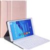 Liaoxig Tastiera Bluetooth A0M5 staccabile Bluetooth tastiera + custodia ultrasottile orizzontale in pelle per tablet Huawei MediaPad M5 & Honor Tab 5 8 pollici, con supporto tastiera tablet